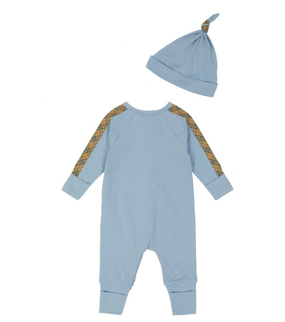 Baby onesie, bib and hat set