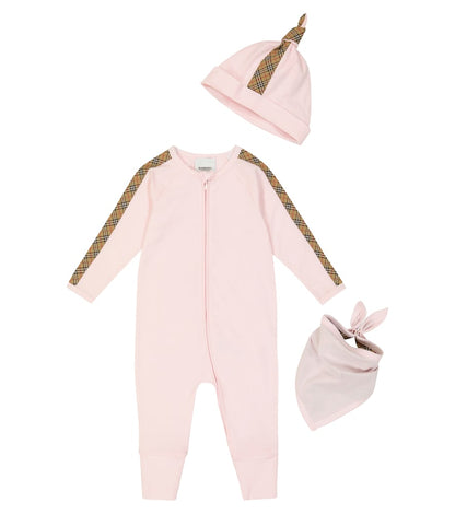 Baby Burberry Check cotton-blend set