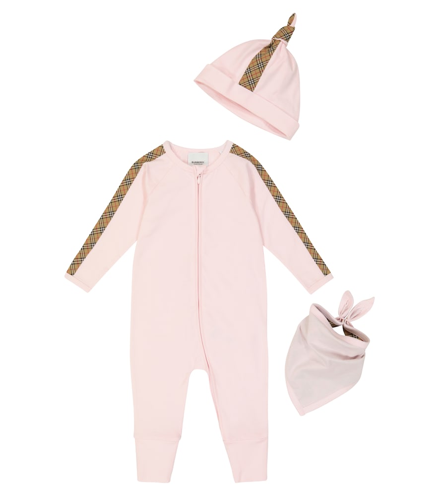 Baby Burberry Check cotton-blend set