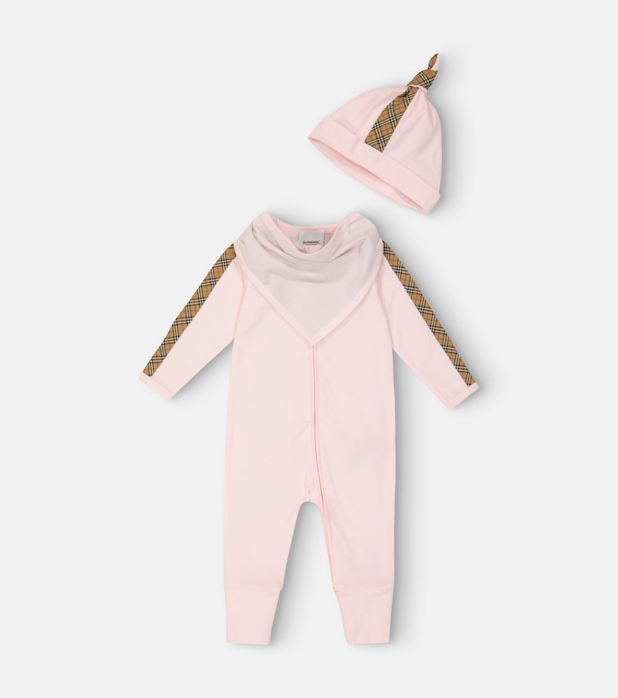 Baby Burberry Check cotton-blend set