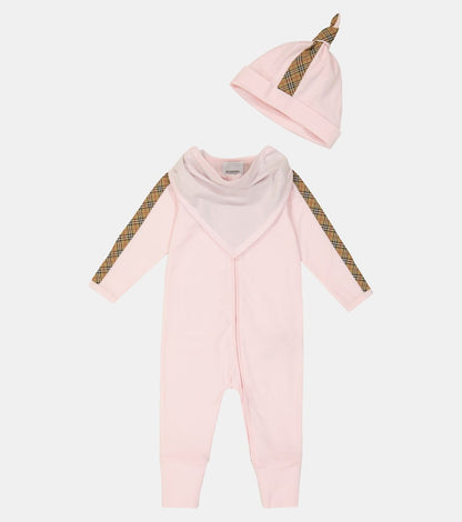Baby Burberry Check cotton-blend set
