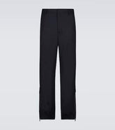 Wool-blend cargo pants