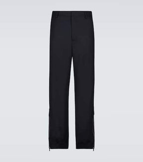 Wool-blend cargo pants