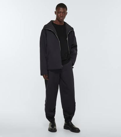 Wool-blend cargo pants