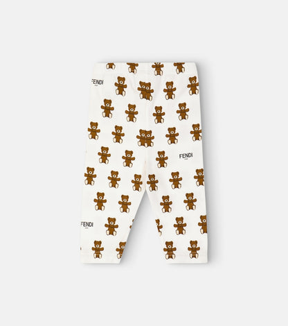 Baby printed cotton-blend leggings