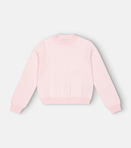 Pointelle cotton sweater