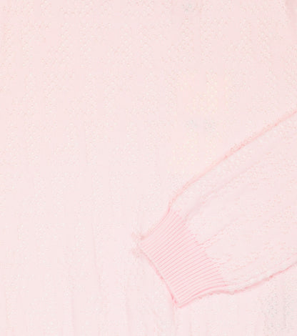 Pointelle cotton sweater