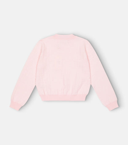 Pointelle cotton sweater