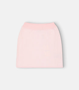 Pointelle cotton skirt