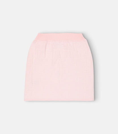 Pointelle cotton skirt