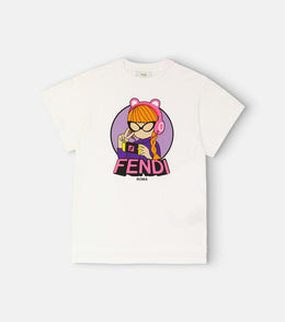 Printed cotton jersey T-shirt