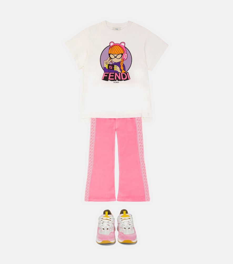 Printed cotton jersey T-shirt