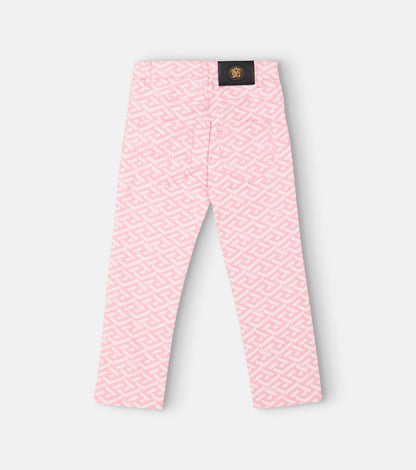 La Greca printed jeans
