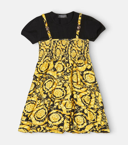 Barocco cotton-blend dress