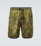Tapestry printed Bermuda shorts