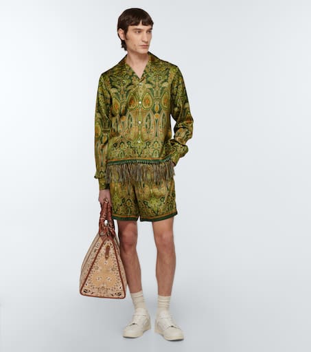Tapestry printed Bermuda shorts