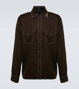 Wool overshirt