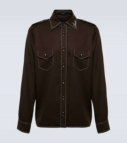 Wool overshirt