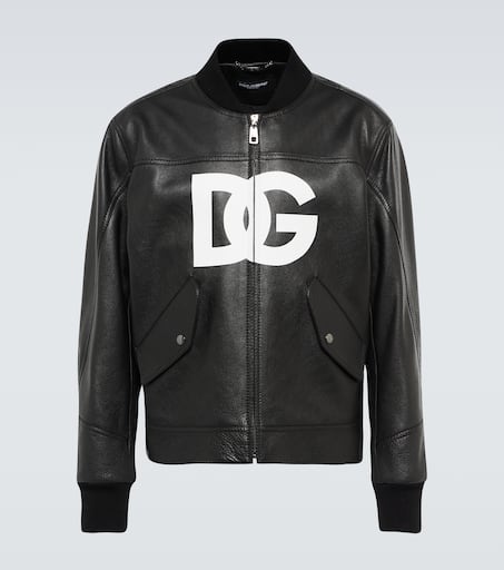 DG leather bomber jacket