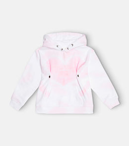 Tie-dye cotton hoodie