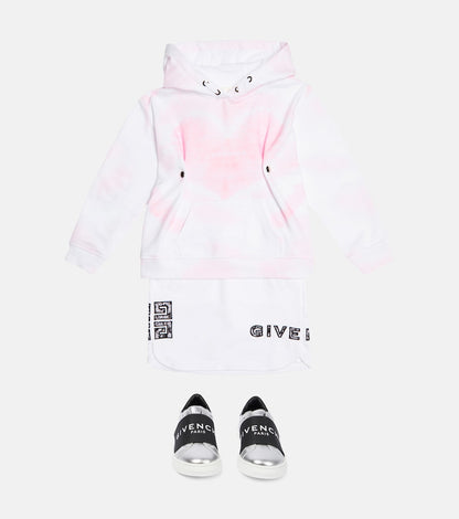 Tie-dye cotton hoodie
