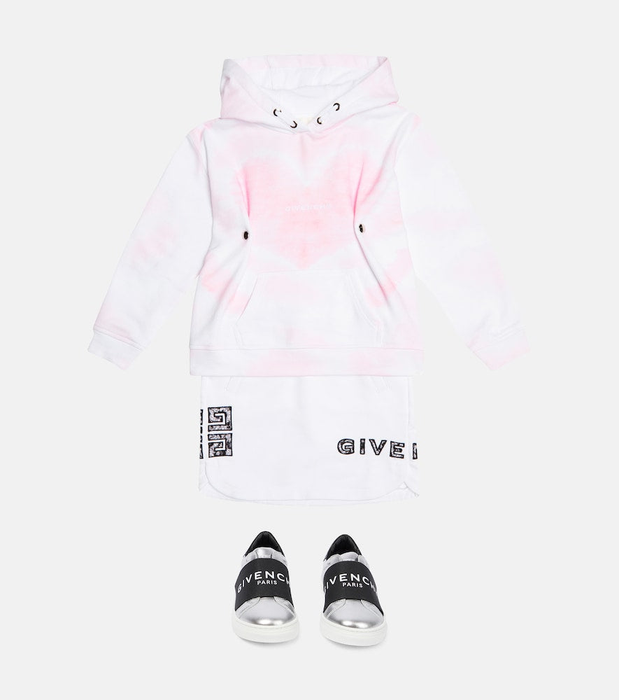 Tie-dye cotton hoodie
