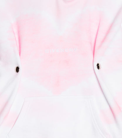 Tie-dye cotton hoodie