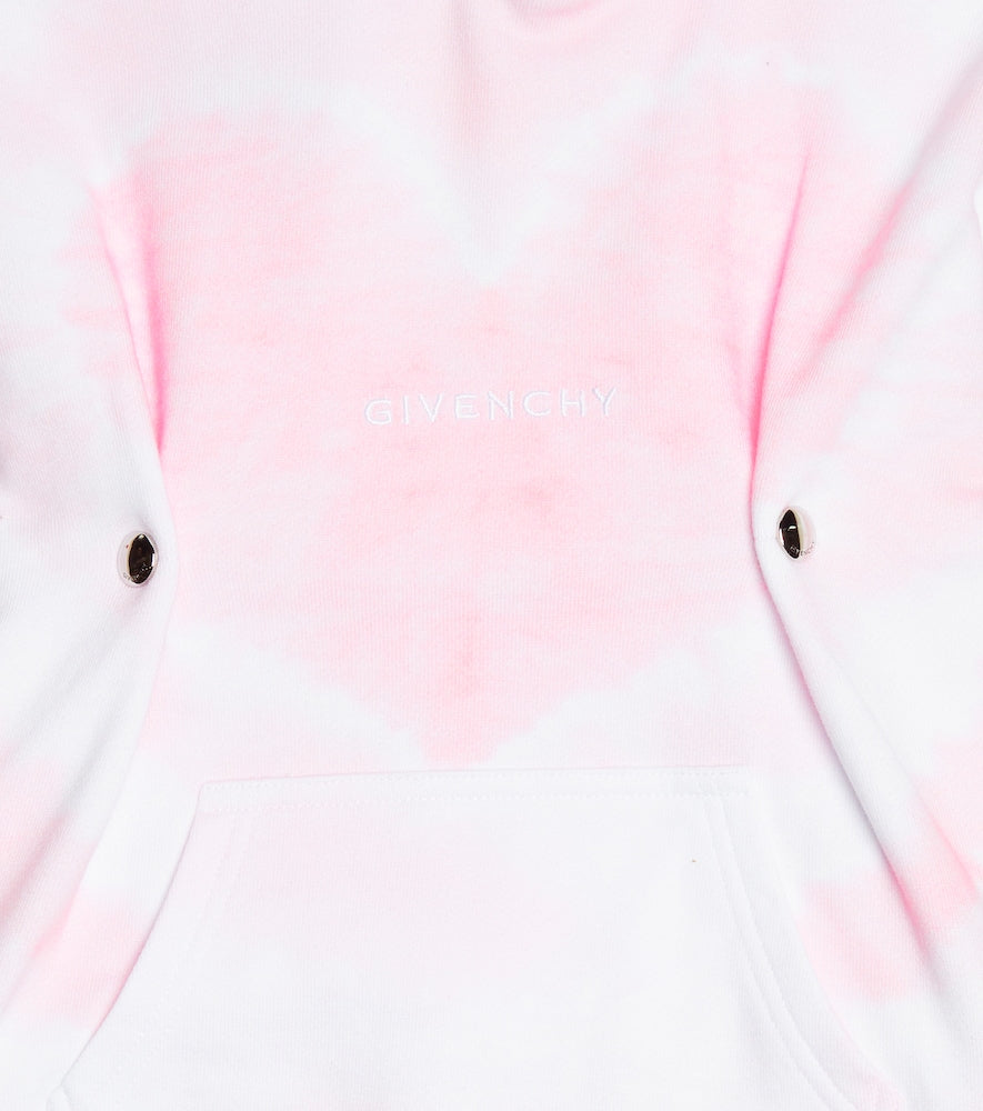 Tie-dye cotton hoodie