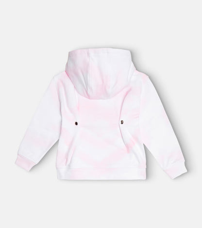 Tie-dye cotton hoodie