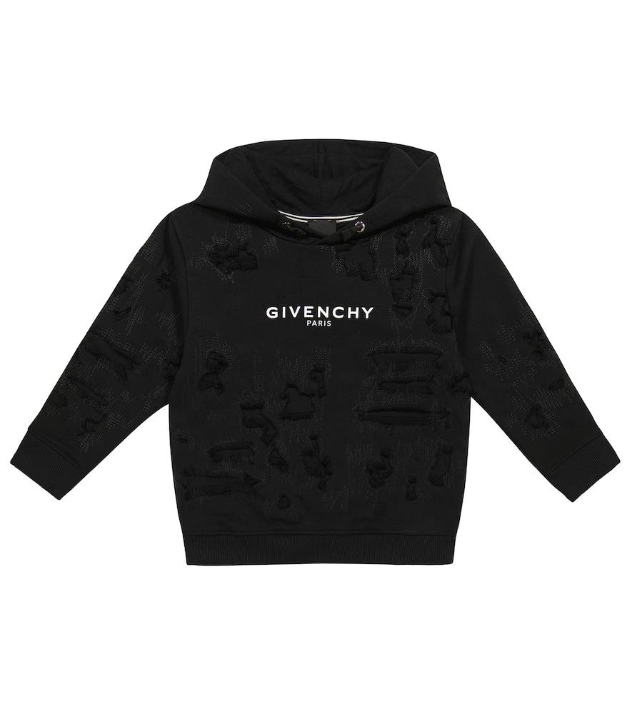 Logo cotton-blend hoodie