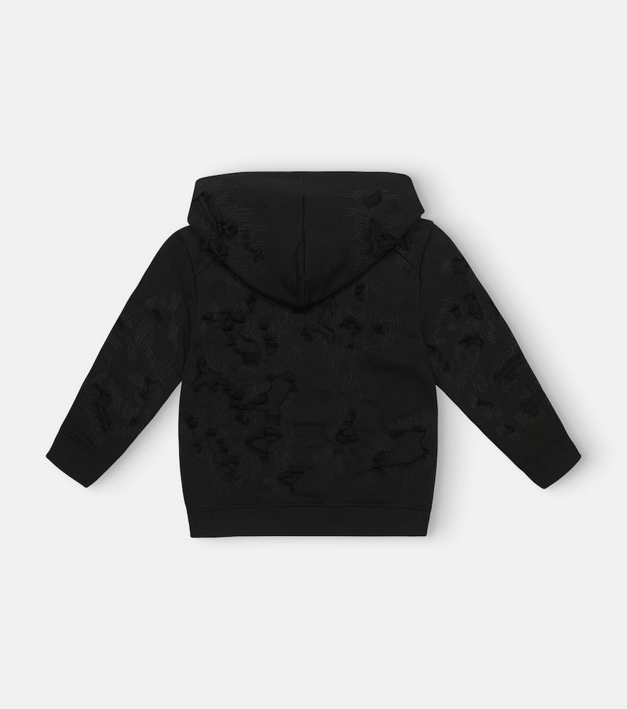 Logo cotton-blend hoodie