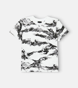 Printed white T-shirt