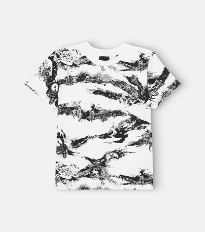 Printed white T-shirt