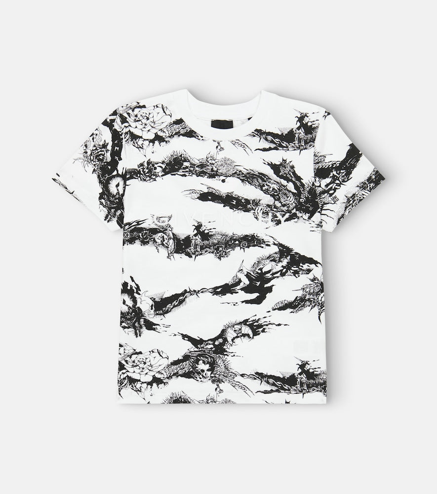 Printed white T-shirt