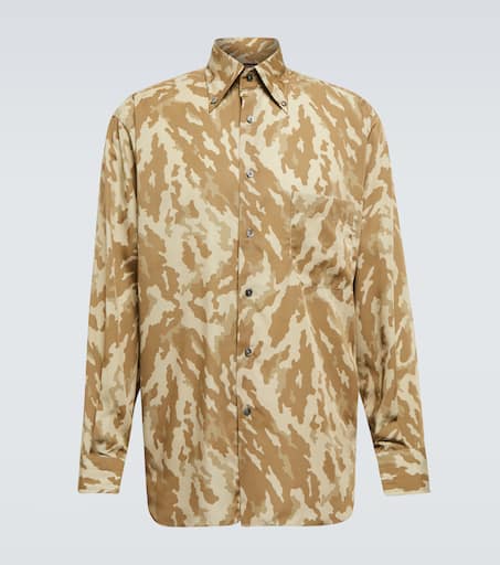 Abstract camouflage print shirt