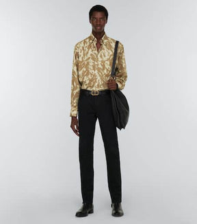 Abstract camouflage print shirt