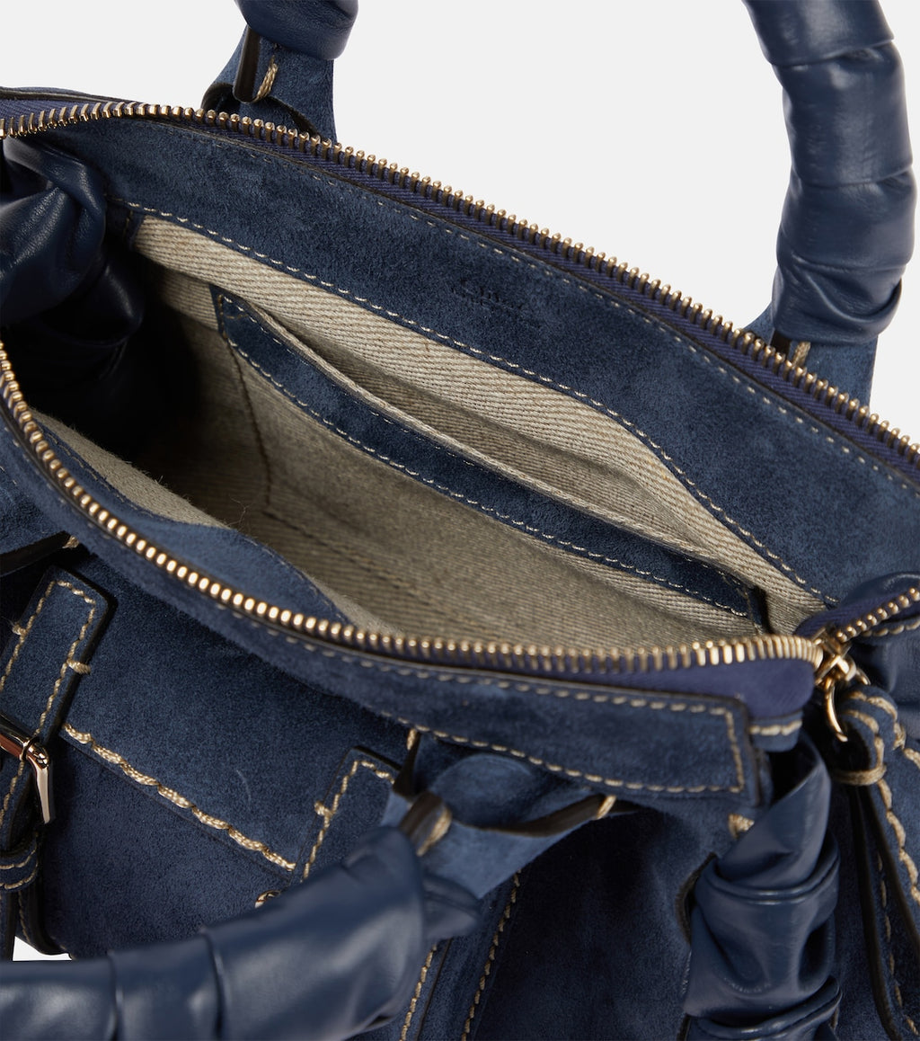 Edith Medium suede tote