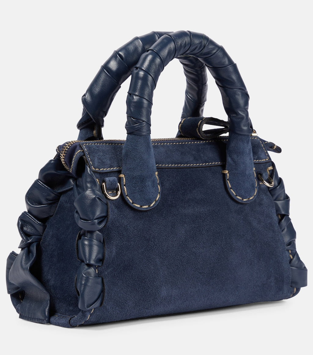 Edith Medium suede tote