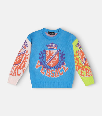 Intarsia cotton sweater