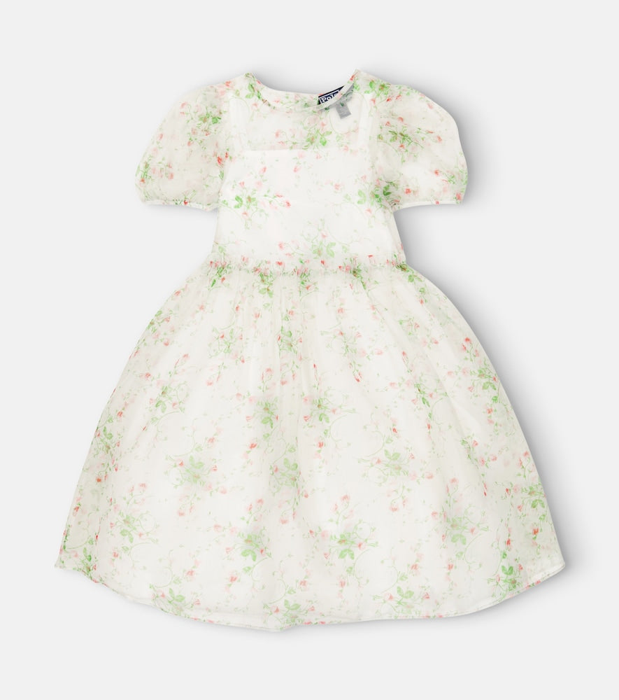 Cotton and tulle floral dress