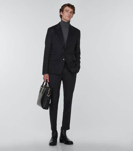 Slim cashmere pants