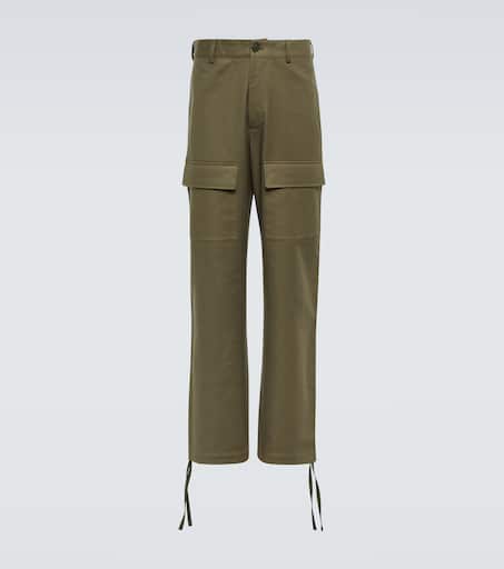 Straight cotton cargo pants