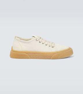 Canvas lace-up sneakers