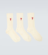 Set of 3 Ami de Cœur cotton-blend socks