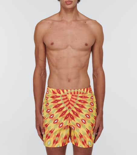 Printed swim trunks