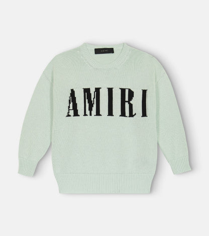 Intarsia-knit cotton and cashmere sweater