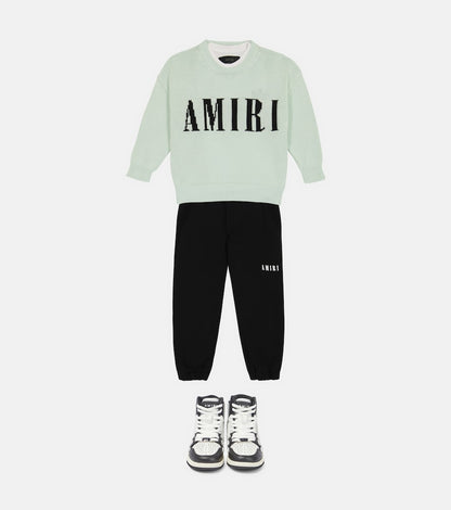 Intarsia-knit cotton and cashmere sweater