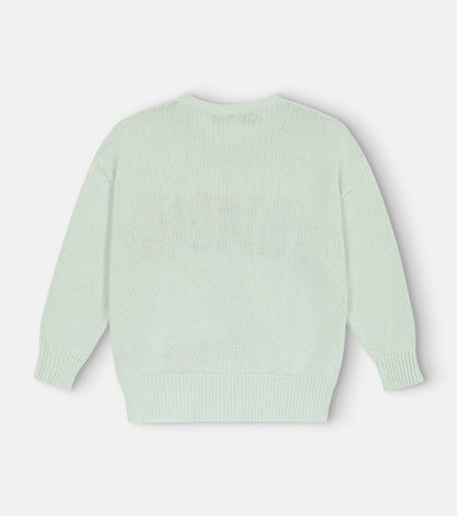 Intarsia-knit cotton and cashmere sweater