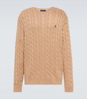 Cable-knit cotton sweater