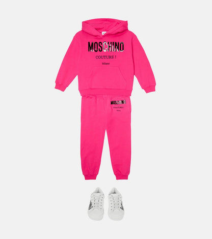 Cotton-blend hoodie and sweatpants set